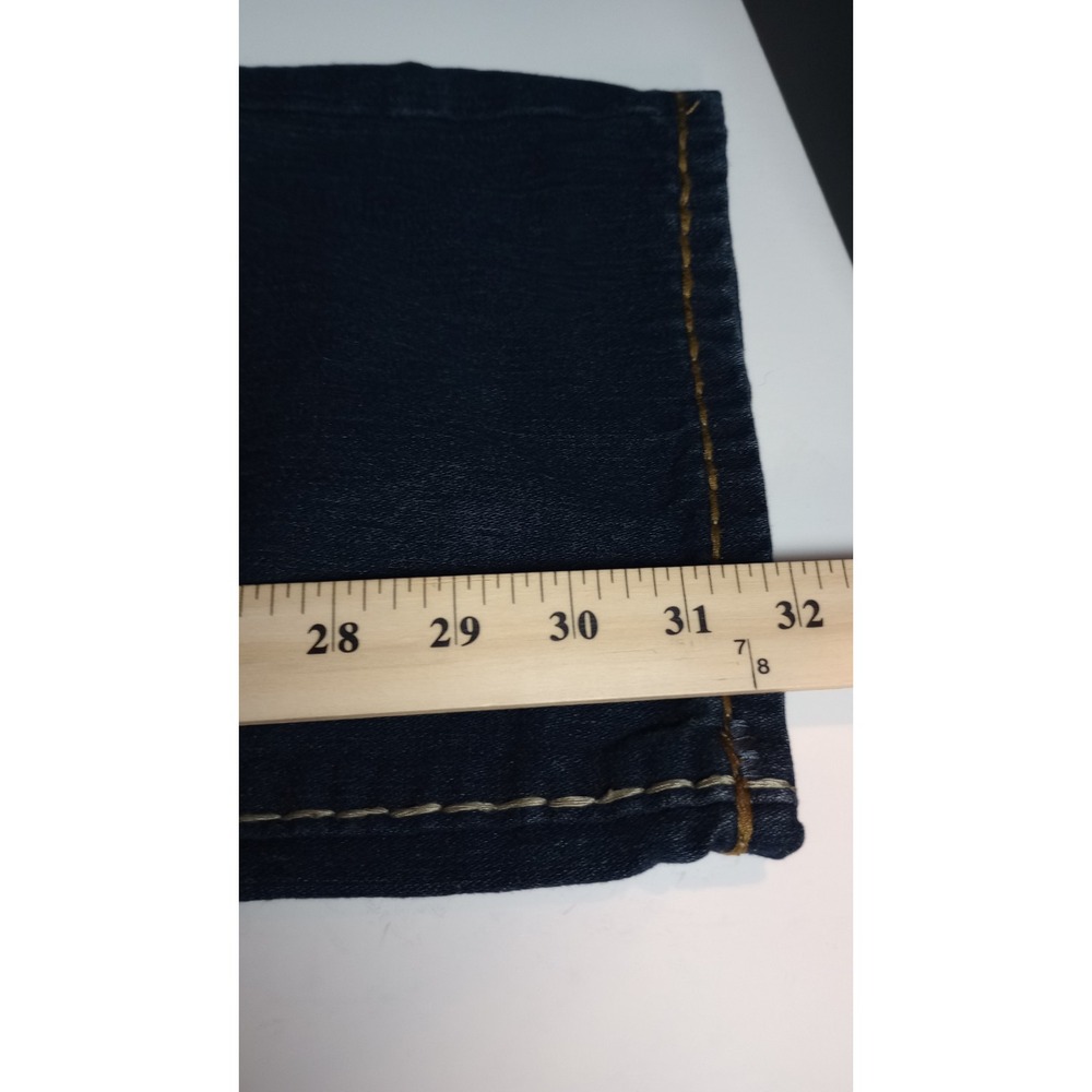 NWT Vintage True Religion World Tour Ricky Strt Leg Brown/Blue Sz 38 Made in USA - Picture 12 of 13